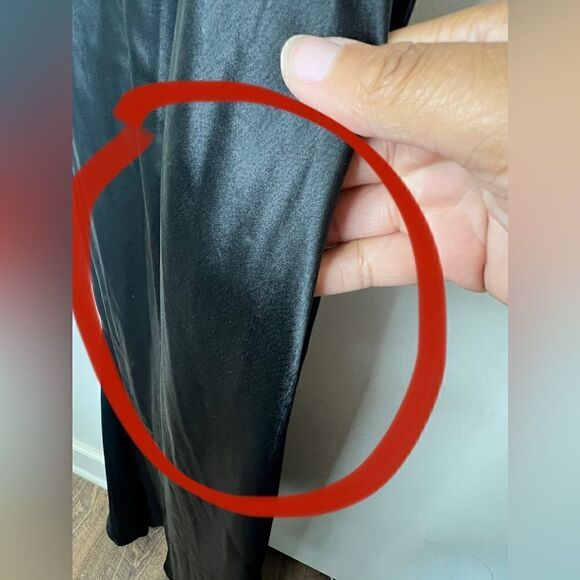 Vera Wang Black Satin Sleeveless Sequin Neck Keyhole Back Evening Maxi Gown 8 - Picture 11 of 16